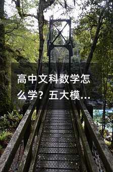 高中文科數(shù)學怎么學?五大模塊+實用備考法