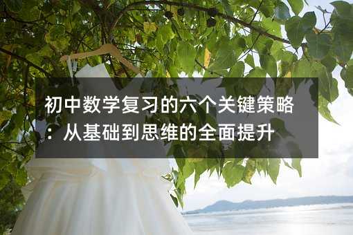 初中數(shù)學(xué)復(fù)習(xí)的六個(gè)關(guān)鍵策略:從基礎(chǔ)到思維的全面提升