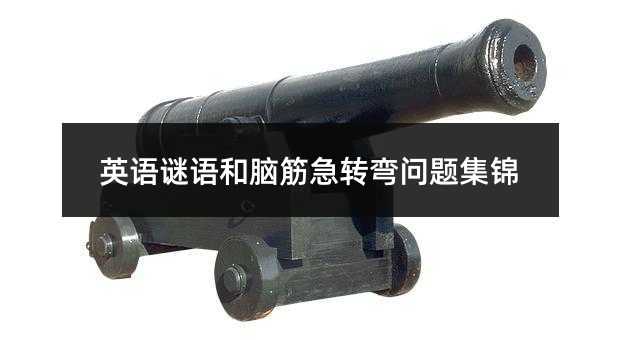 英語謎語和腦筋急轉(zhuǎn)彎問題集錦