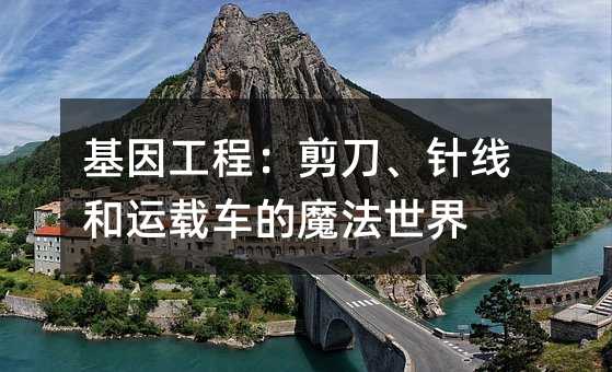 基因工程:剪刀、針線和運載車的魔法世界