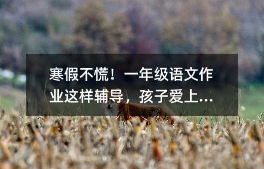 寒假不慌!一年級(jí)語文作業(yè)這樣輔導(dǎo),孩子愛上學(xué)習(xí)