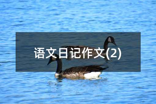 語文日記作文(2)