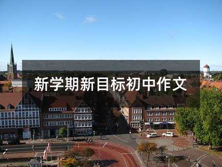 新學(xué)期新目標(biāo)初中作文