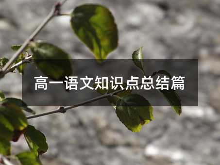 ��һ�Z(y��)��֪�R(sh��)�c(di��n)���Y(ji��)ƪ