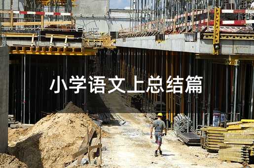 小學語文上總結篇