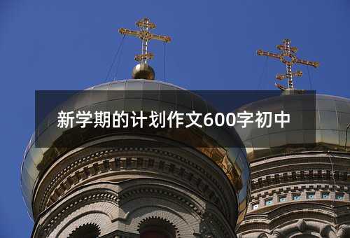新學(xué)期的計(jì)劃作文600字初中