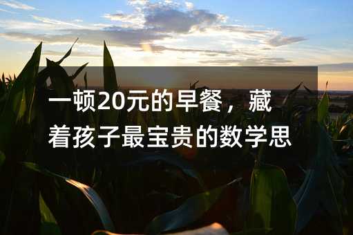 һ�D20Ԫ�����������������F�Ĕ�(sh��)�W(xu��)˼�S