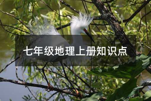 七年級地理上冊知識點